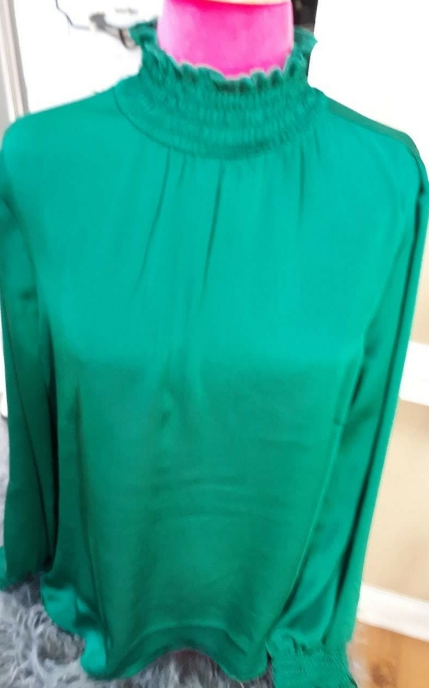 Est blouse Ruffle Neck blouse Nwot